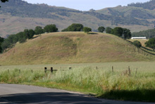 Hill northeast of town