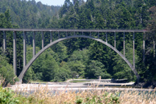 California Highway 1 bridge across Russian Gulch near Fort Bragg