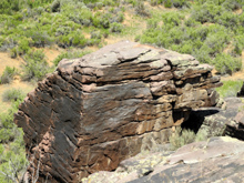 Rock formation by the trail