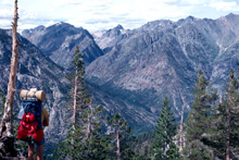 View frp, the trail over Granite Divide, between middle and south forks of the Kings River