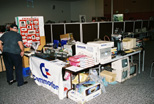 The FCUG vending and demonstration tables