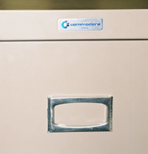 Close-up of the Commodore filing cabinet