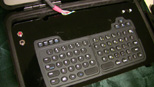 Close-up on the Toughbook 64 DTV keyboard