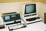 An SX-64 and a PET
