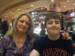 With mom Teri in Las Vegas, February 2012