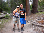 Teri and Mikie hiking in the eastern Sierra, summer 2015