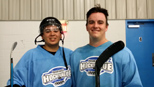Mikie and Frank after adult hockey August 2016