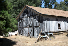 Planing mill building at Triangle Road ranch