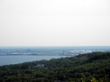 Looking toward the harbor and downtown Duluth