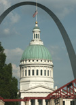 CIty Hall and Gateway Arch
