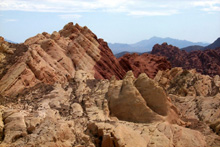 Valley of Fire State Park - Nevada - red and white sandstone, Fire Canyon