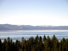 Lake Tahoe from hotel in Stateline NV