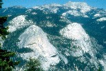 North Dome and Basket Dome from Glacier Point