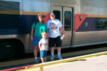 For his 4th birthday, Mikie road the train to Sacramento and visited the California State Railroad Museum