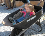 What's more fun than a wheelbarrow ride!
