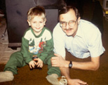 Johnny & Grandpa Dick Estel about 1987